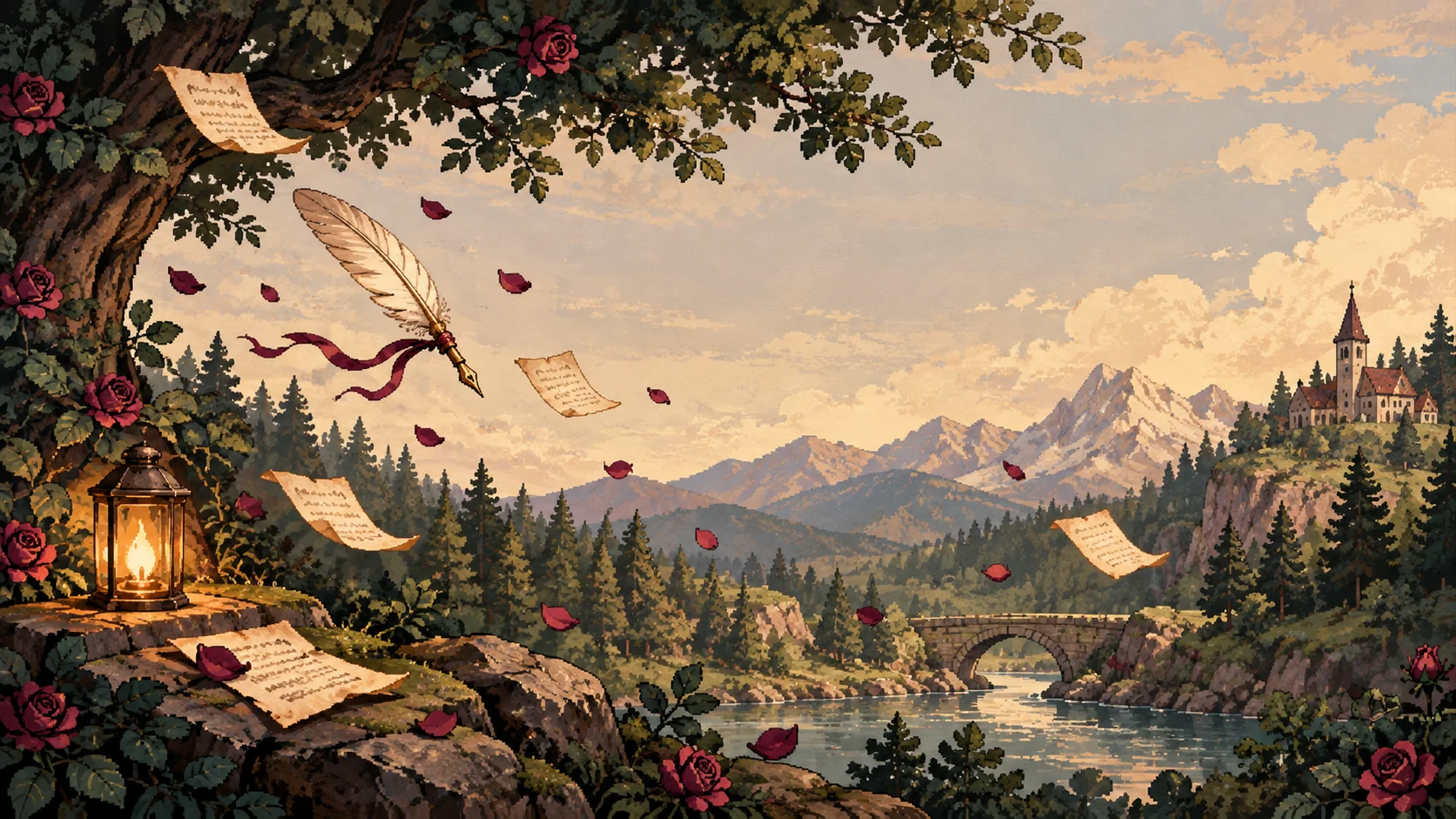 Community & Petal ideas — Rose & Etta — original 16-bit pixel-art illustration