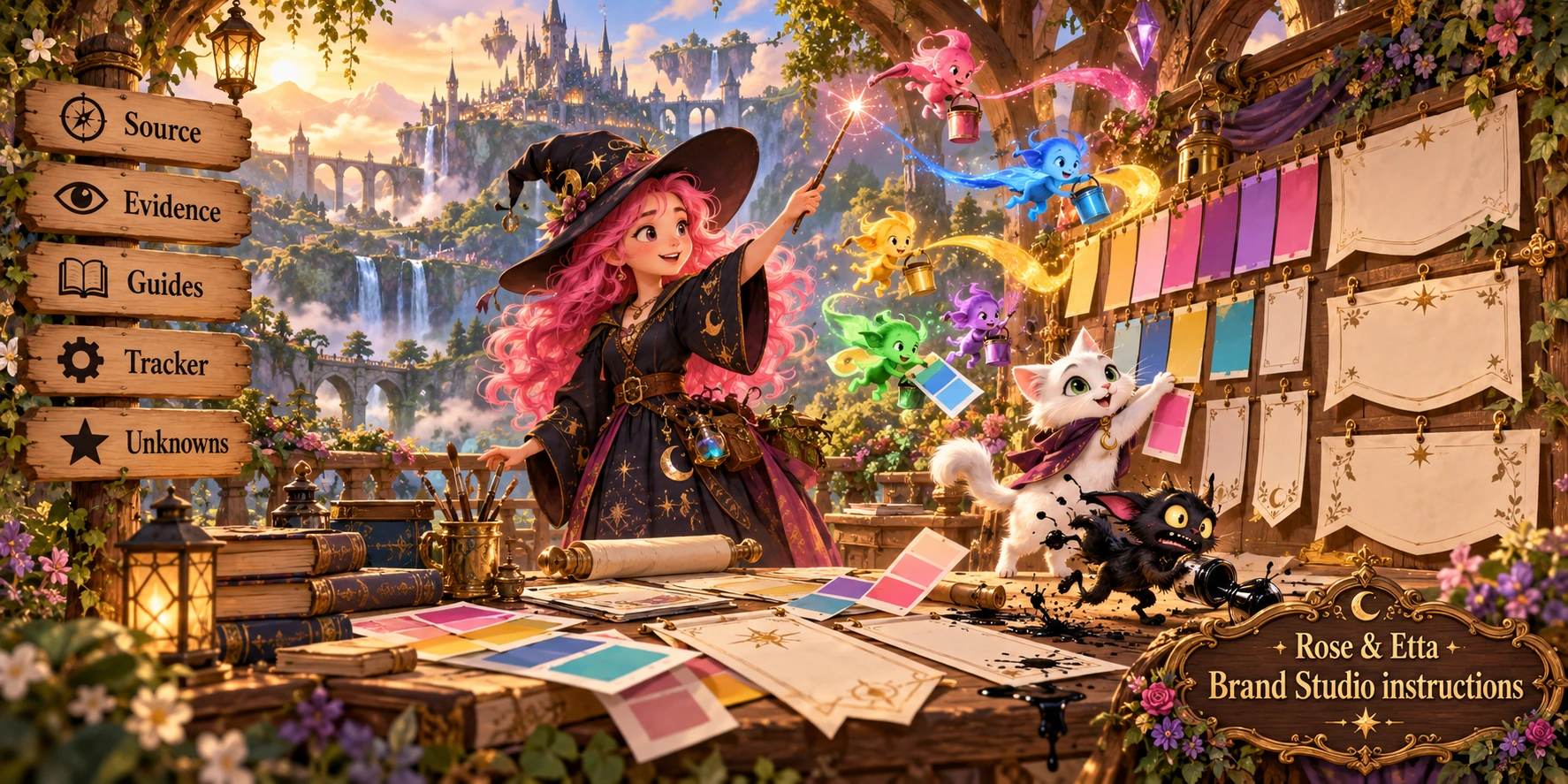 Rose and Etta β Brand Studio instructions, an illustrated magical adventure