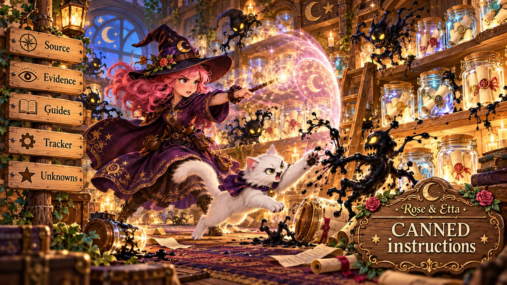 Rose and Etta β CANNED instructions, an illustrated magical adventure