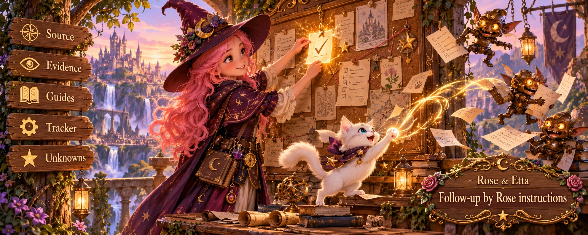 Rose and Etta β Follow-up by Rose instructions, an illustrated magical adventure