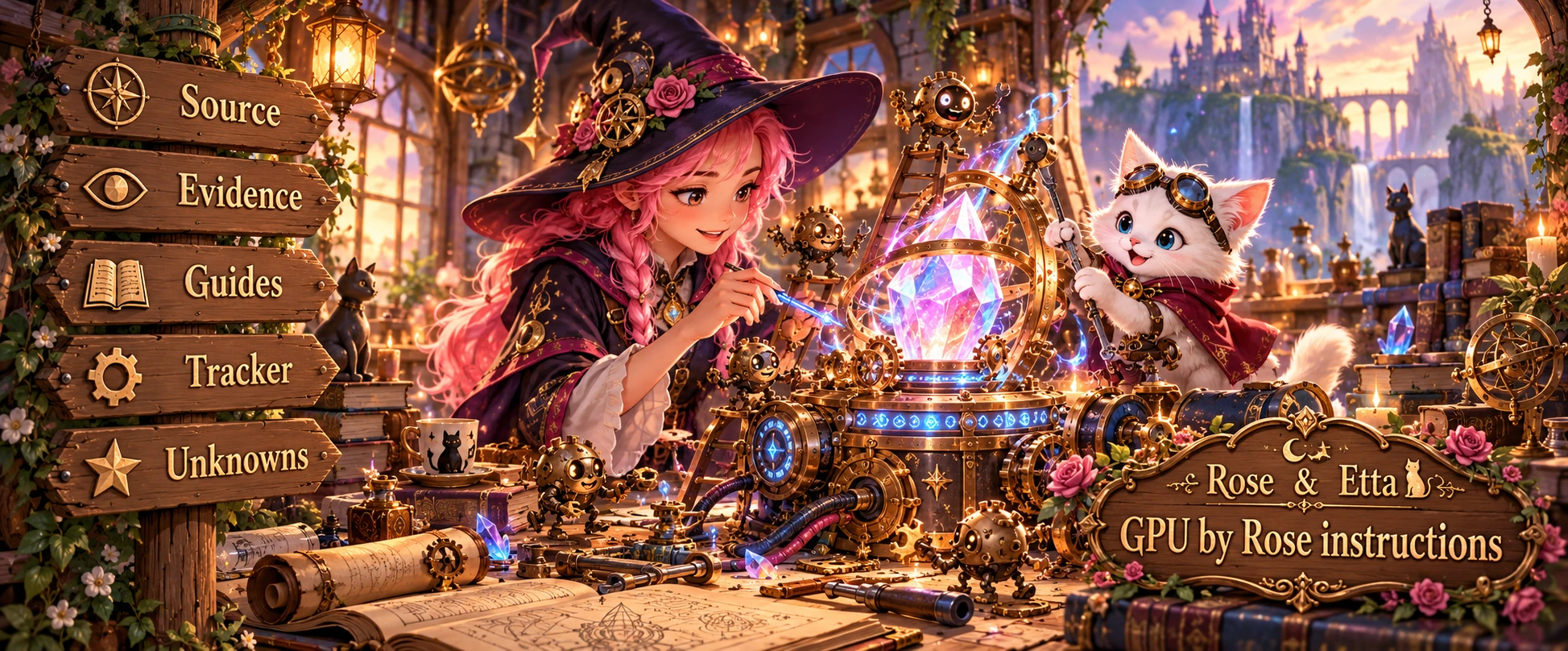 Rose and Etta — GPU by Rose instructions, an illustrated magical adventure