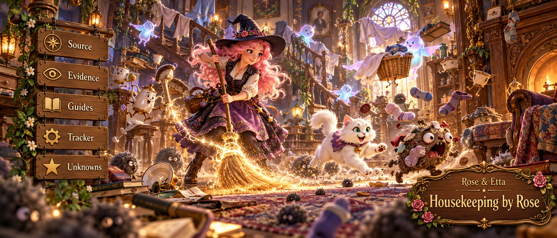 Rose and Etta β Housekeeping by Rose, an illustrated magical adventure