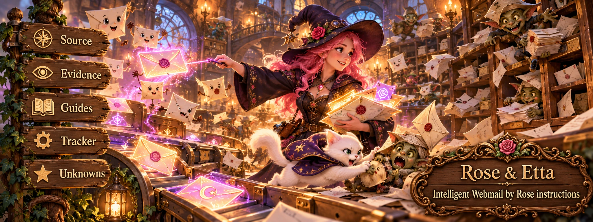 Rose and Etta β Intelligent Webmail by Rose instructions, an illustrated magical adventure