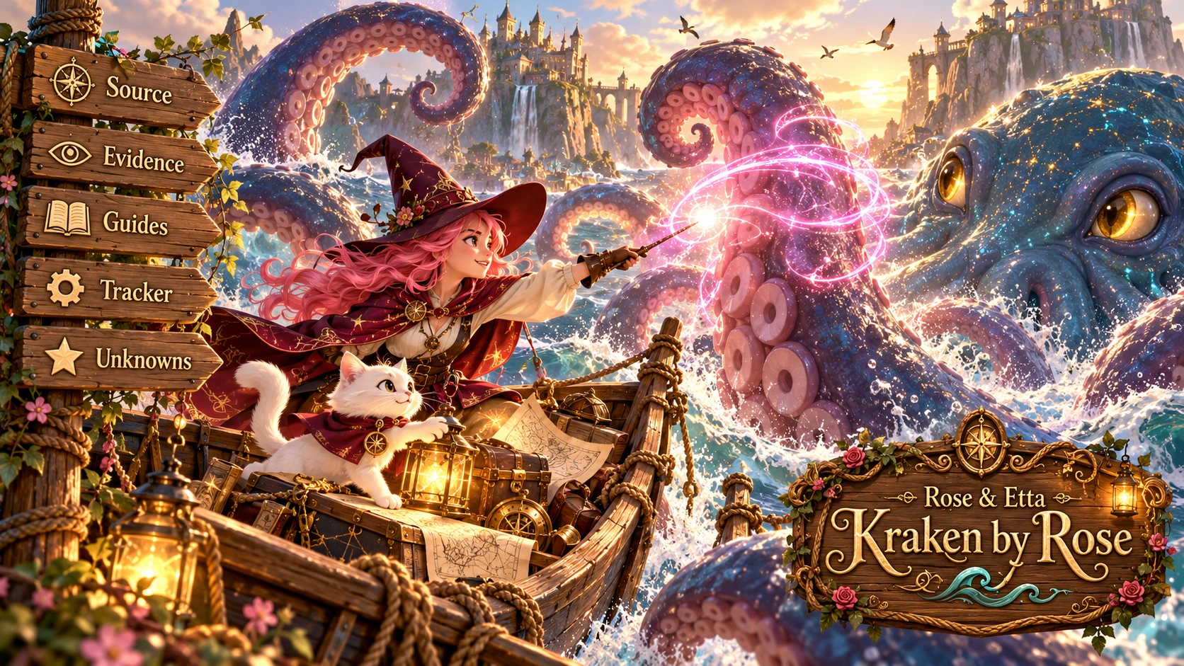 Rose and Etta โ Kraken by Rose, an illustrated magical adventure