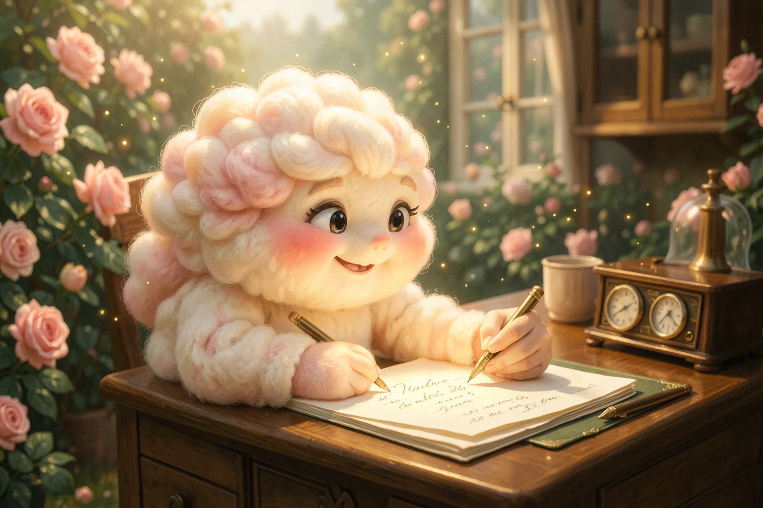Fluff by Rose — Lifelike storybook 3D-style concept art generated locally with Imagined by Rose
