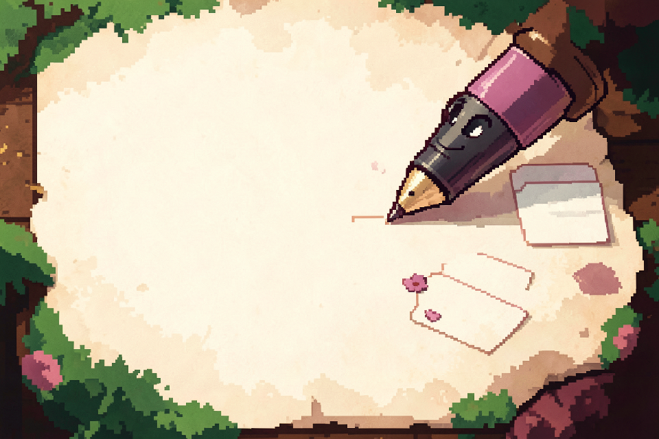 Markup by Rose — 16-bit pixel art concept art generated locally with Imagined by Rose