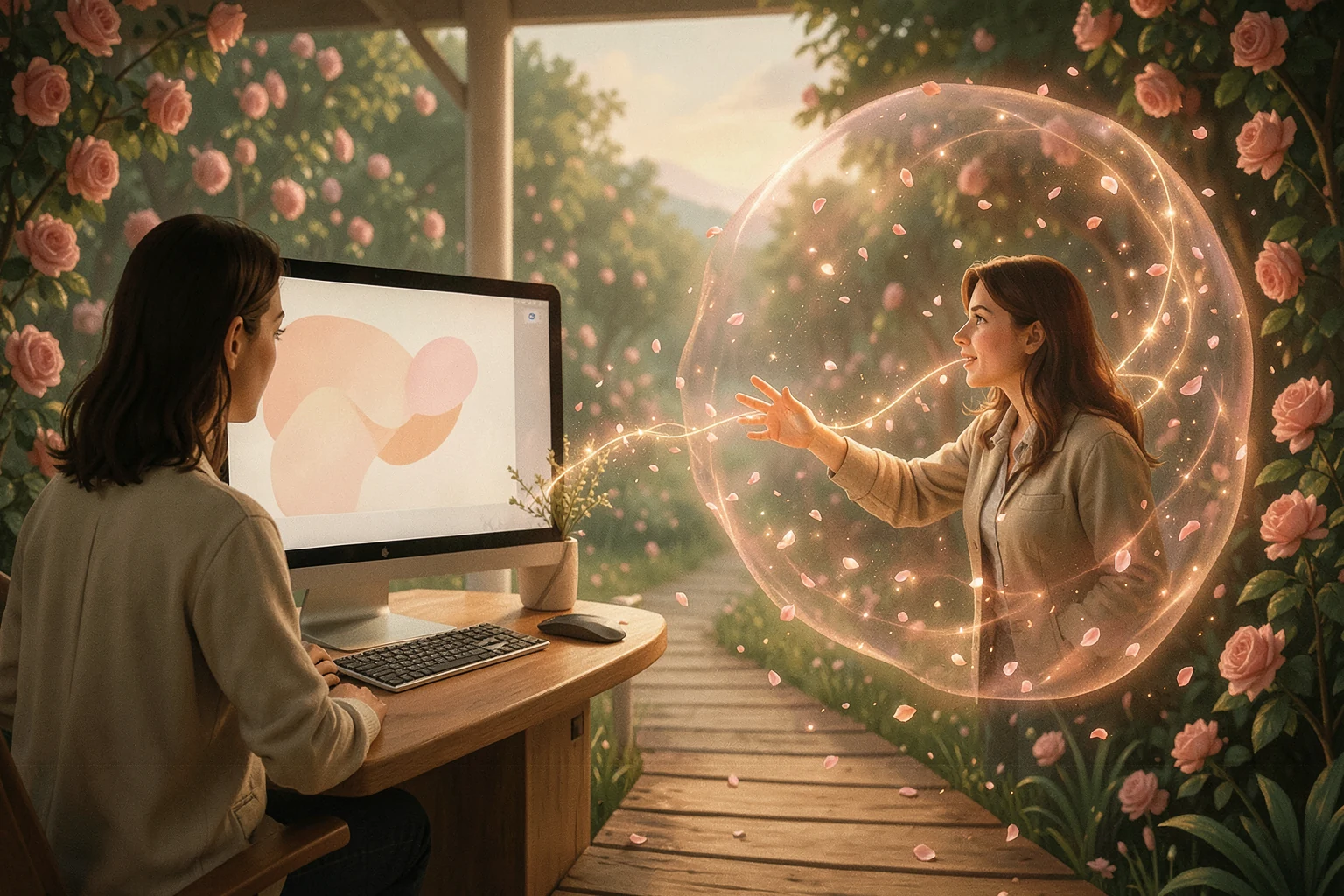 RDC by Rose — Lifelike storybook 3D-style concept art generated locally with Imagined by Rose