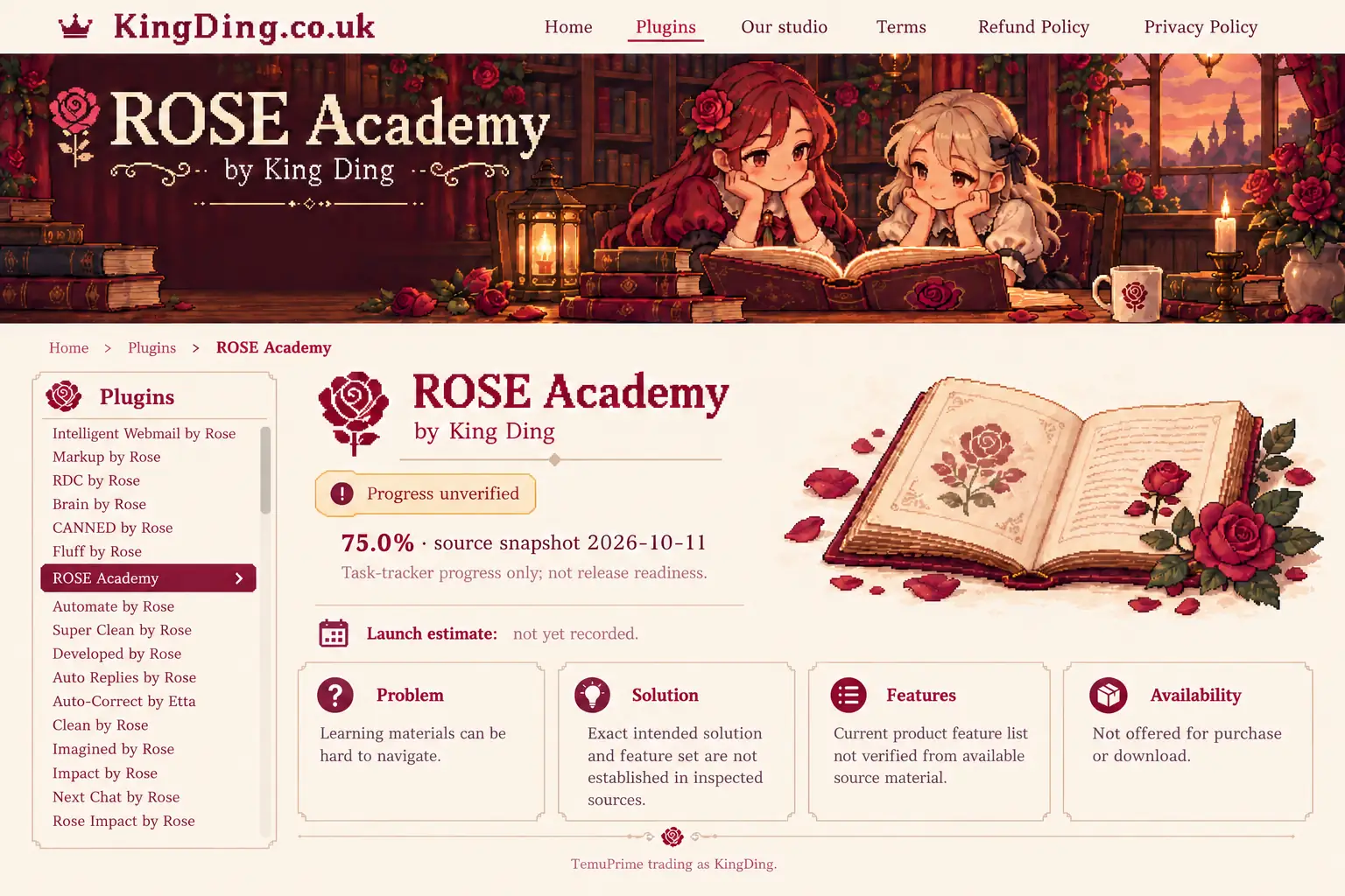 Prompt Corrector by Rose β Rose & Etta pixel-art illustration; artwork, not a product-interface screenshot