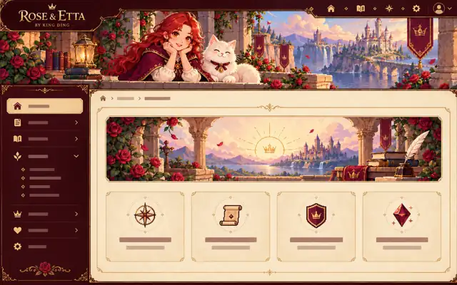Lock by Rose — Rose & Etta pixel-art illustration; artwork, not a product-interface screenshot
