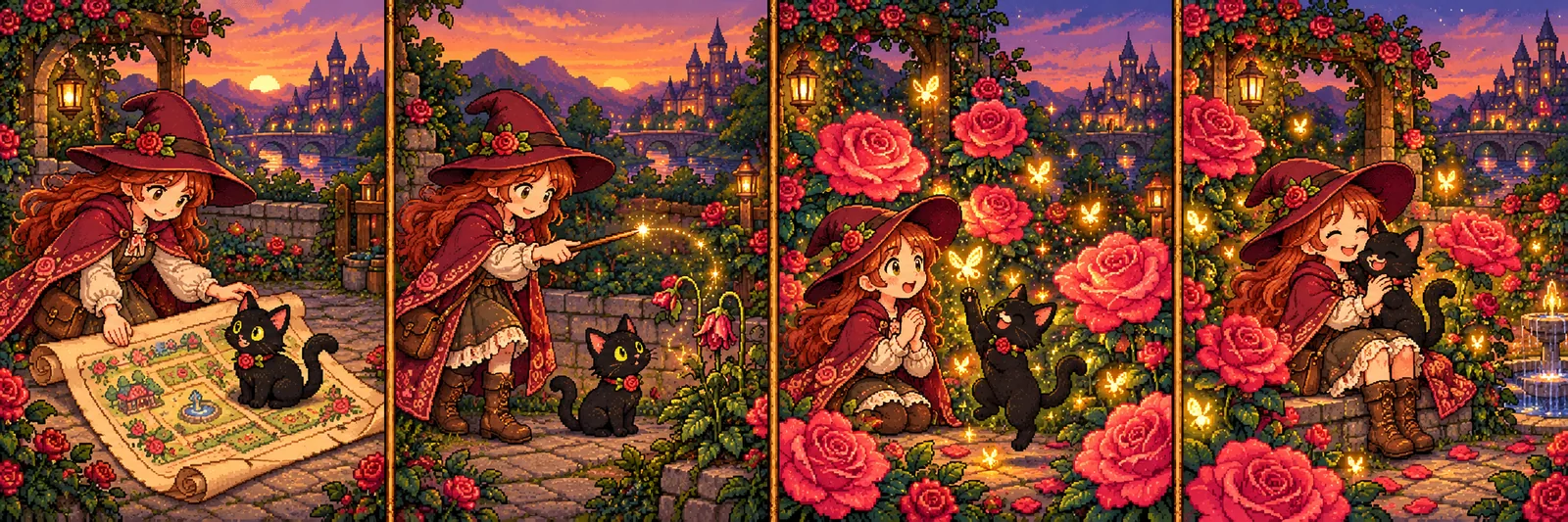 Plans & Early Adopter Offer — Rose & Etta — original 16-bit pixel-art illustration