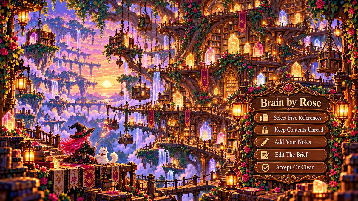 Brain by Rose — Rose & Etta — original 16-bit pixel-art illustration