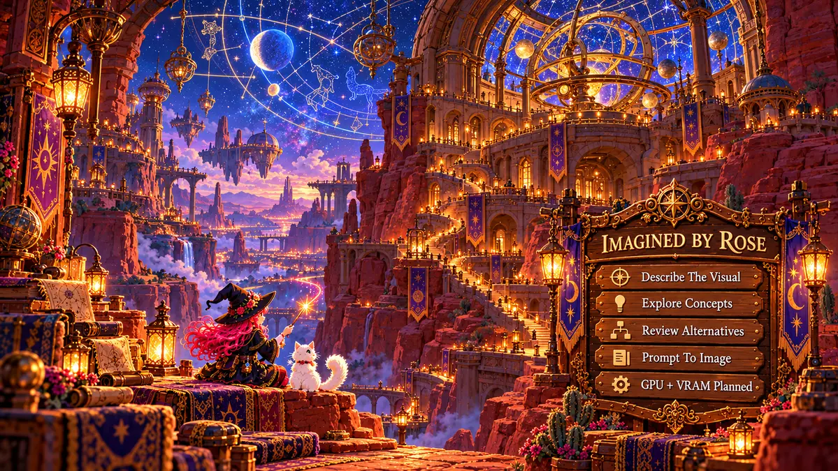 Imagined by Rose β Rose & Etta β original 16-bit pixel-art illustration