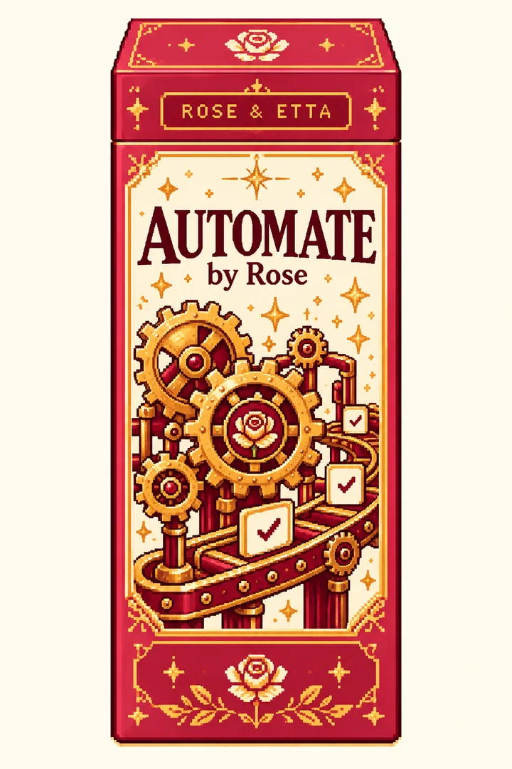 Rose & Etta pixel-art package for Automate by Rose