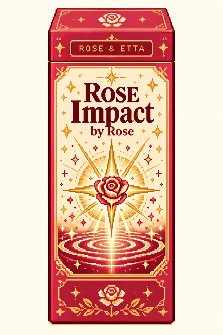 Rose & Etta pixel-art package for ROSE Impact by Rose
