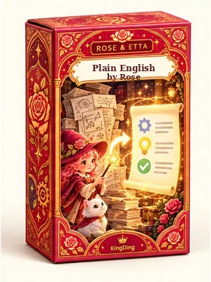 Plain English by Rose product package